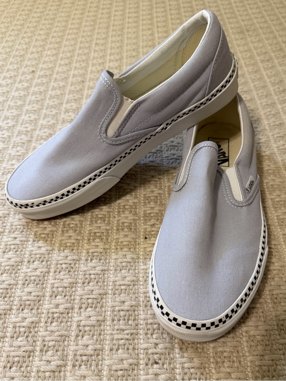 Vans Check Foxing Slip-on in Cool Blue